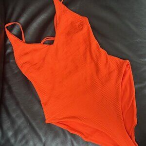 L*Space Orange One Piece Swimsuit